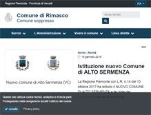Tablet Screenshot of comune.rimasco.vc.it